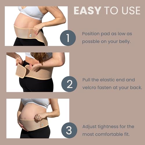 TAB Maternity Belt Pregnancy Belly Band - soft breathable support belt, back pregnant support band, belly bands pregnant women, pregnancy stretch mark prevention, back brace for pregnant women, pregnancy belly support band, pregnant belly support belt, be - Thumbnail 3