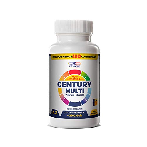 Polivitamínico Century Multi - 150 Comprimidos - VitGold 1 Polivitamínico Century Multi - 150 Comprimidos - VitGold