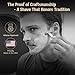 Proof Razor Single Blade Safety Razor CNC Machined Aluminum Metal Made in USA Pivoting Head Smooth Shave Easy Blade Replacement Includes Genuine Leather Case, Suction Cup Holder, and Extra Blades