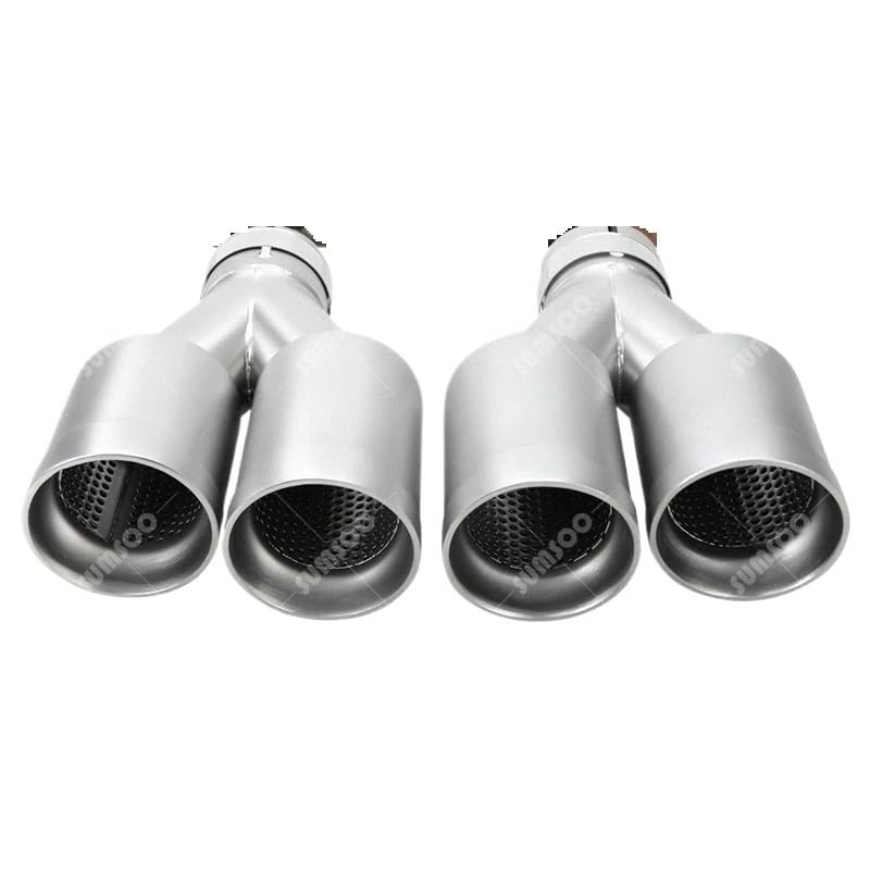 Embout d'échappement voiture double sortie universel en inox pour look sportif