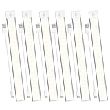 NUOWEI 6 Piezas Luz Led Con Sensor De Movimiento, Lámpara Led Recargable Con Carga Usb, Luz Nocturna Magnética Con Imán...