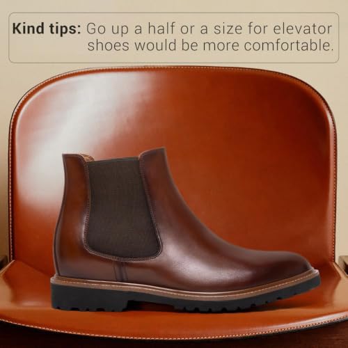 Image of CHAMARIPA Men's Invisible Height Increasing Boots - 3.15 inch Taller