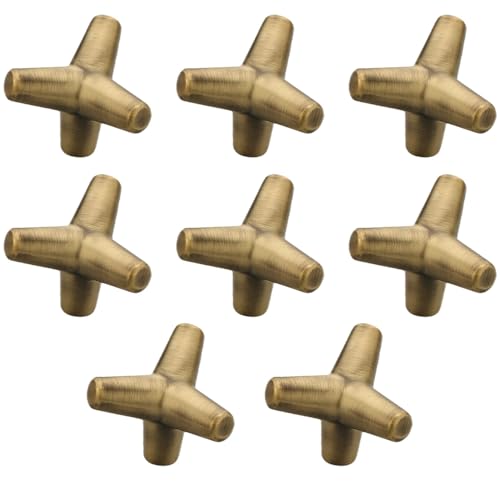Image of Y Shape Knob for Drawer /Decorative Knobs and Pulls /Drawer Knob /Door Knobs for Drawers (Zinc Alloy /Brass Antique Finish) Pack of 8-| 3 Years Warranty |