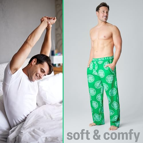Mens Pyjama Bottoms - Comfy Nightwear Pyjamas for Men Teenagers S-3XL Lounge Wear PJs Celtic Gifts for Men3