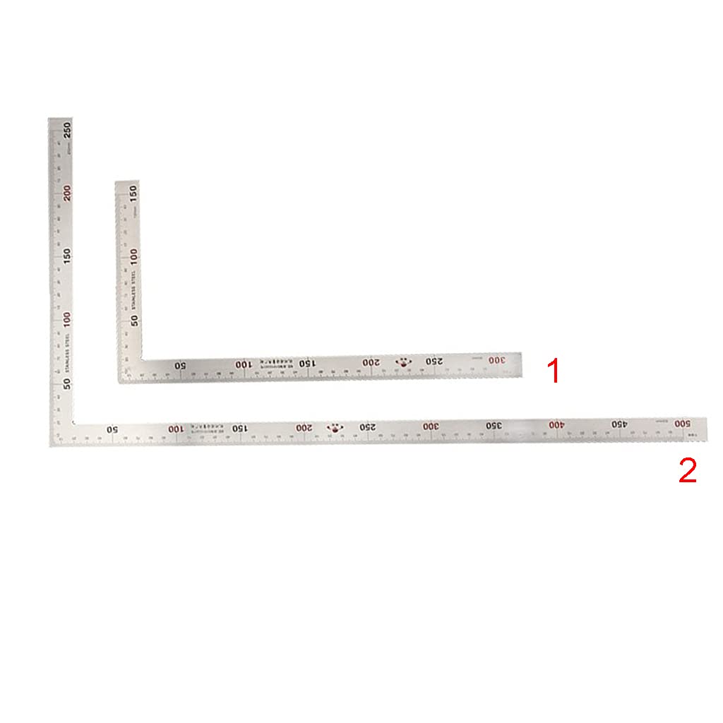 CALANDIS® L-Square Stainless Steel Ruler for Engineer Carpenter Measure Tools 300Mm-image-44