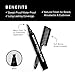 Pacinos Beard Pencil Filler - Water Proof, Long Lasting Coverage & Natural Finish - Beard, Moustache & Eyebrows - Micro-Fork Tip for Seamless Application - Includes Bristle Brush for Blending (Black)