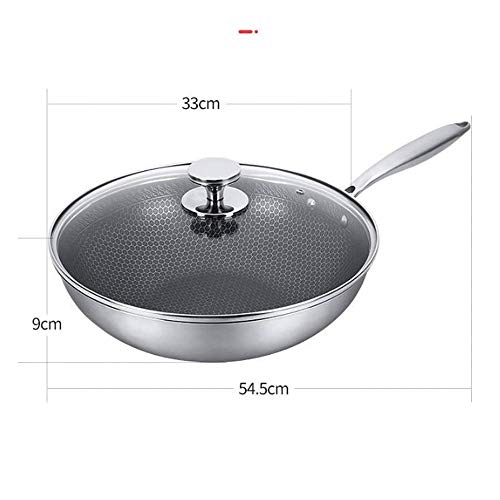 Wok de Acero Inoxidable 304 Antiadherente Honeycomb miniatura 2
