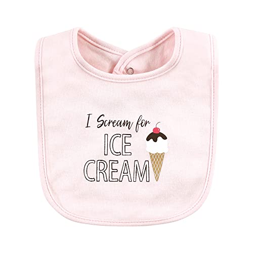 Image of Hudson Baby Unisex Baby Cotton Bibs, Banana Split, One Size