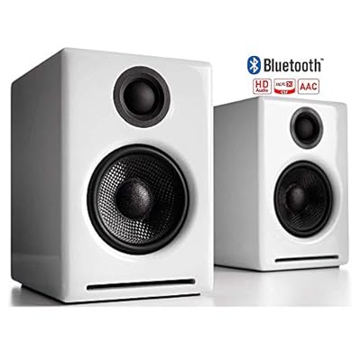 【国内正規品】Audioengine オーディオエンジン A2＋ワイヤレス・パワードスピーカー l Bluetooth aptX対応・16bit DACアンプ内蔵 (ホワイト)