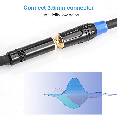 Disino Female Xlr To 1/8 Stereo Cable,Balanced Xlr Female To 3.5Mm(1/8 Inch) Female Trs Mini Jack Audio Converter Adapter Cable - 3.3 Feet/1 M #TOP3