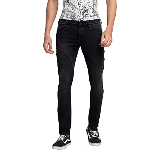 Image of Spykar Men's Slim Fit Low Rise Casual Jeans