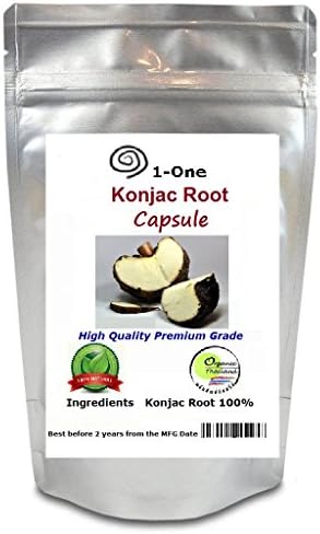 GLUCOMANNAN Konjac Root 180 Capsules @500 mg Weight Loss Slim 100% Natural