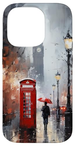 Wet London Iconic Red Phone Booth Clocktower Art Cover Phone