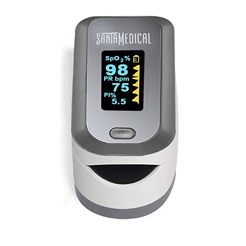 Finger Pulse Oximeter, (SpO2) Blood Oxygen Saturation Monitor with Pulse Rate Measurements and Pulse Bar Graph, Digital Reading LED Display