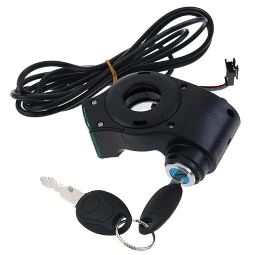 LKfjnhePF Acelerador Patinete Electrico 1x Electric Bike Thumb Throttle Red Screen Power Keys Lock Turning Handlebar E-Bike Key Switch Acelerador Patinete