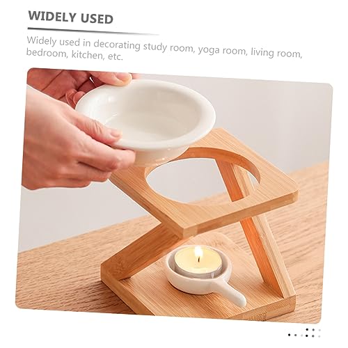 Difusor aromático eléctrico cerámico beige para aromaterapia miniatura 5