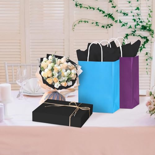 Phinus 140 Folhas de Papel de Seda Preto, 14 X 20