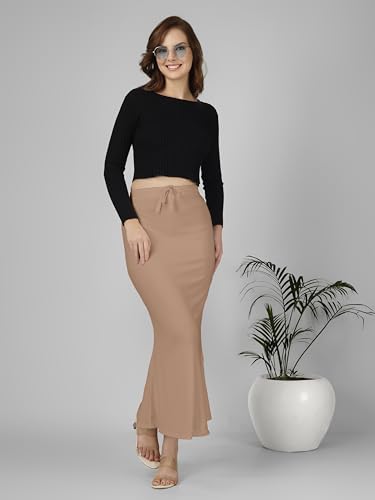 Image of Nexsus Stretchable Saree Shapewear | Petticoat for Women | Cotton Blended | Skirts for Women | Shape Wear Dress for Saree | Available in 80+ Colors and Plus Sizes