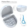 Retainer Case Denture Case: BVN Orthodontic Dental Case, Slim Braces Case, Mouth Guard Case, Denture Box, Teeth Aligner Case, Night Guard Case Container Storage Holder White