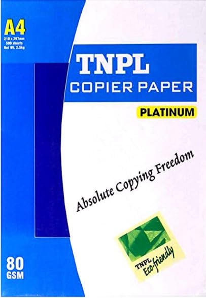 TNPL A4 COPIER PAPER 80 GSM - 5 REAM (2500 SHEETS)