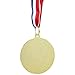 Juvale Soccer Medals - 12-Pack, 2-Inch Gold Zinc Alloy with 15.5-Inch Red, White & Blue Ribbons - Soccer Party Favors, Trophy Award - 1st Place Medals