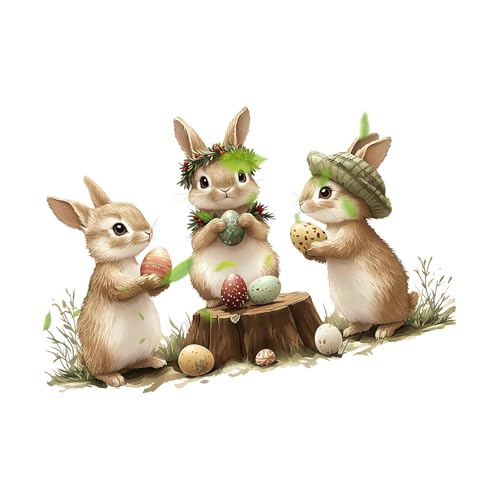 BUBEFSKD Coloridos conejos, erizos, huevos de Pascua, pegatinas autoadhesivas de PVC para vacaciones, decoración de ventanas, accesorios de fiesta, pegatinas para ventanas de conejos