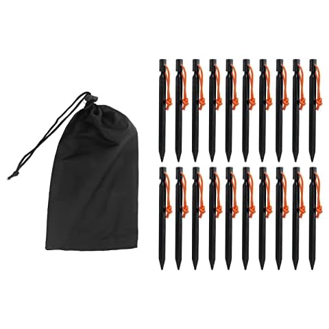 Alomejor 20 pcs Heavy Duty Tent Pegs Cover