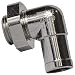 EZ (L-001) Silver Small 90 Degree Hose End