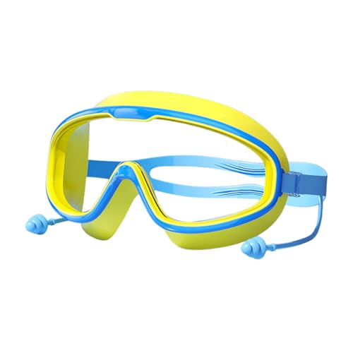 KACCDE Gafas de natación para niños, gafas de natación resistentes a ranas, con tapones para los oídos y clip para la nariz, para niños de 3 a 16 años