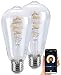 Produktbild Luminea Home Control Smart LED: 2er-Set LED-Filament-Lampen E27, CCT, 4,5 W (ersetzt 35 W), für ZigBee (Alexa-LED-Lampen, Leuchte Alexa, Leuchtmittel kaltweiß)