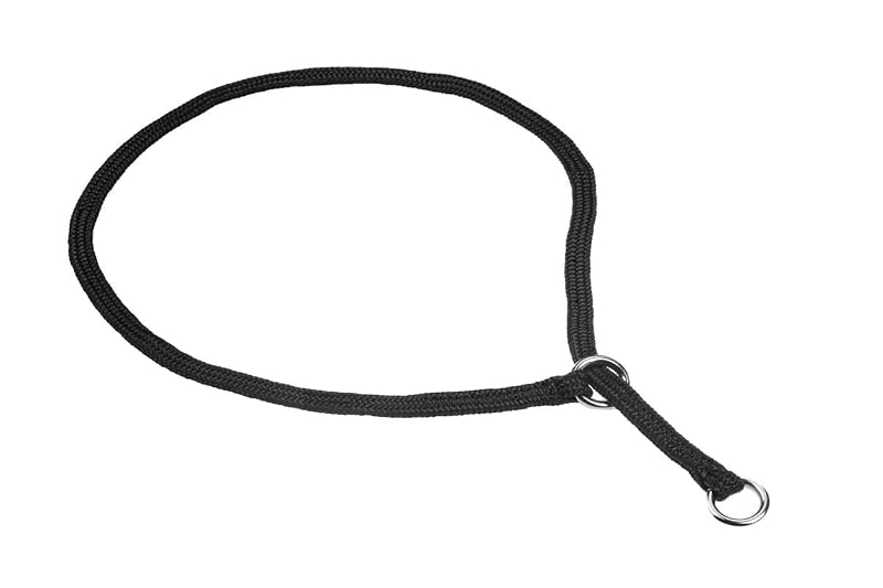 Coleira de Enforcamento para Cães em Nylon para Exposição, Preta, alvalley, 5 mm x 55,88 cm