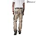 Ellobird Men's Cargo Construction Flex Work Pant for Men Double Knee Reinforcement Stretch Elastic Waistband Tactical Pants