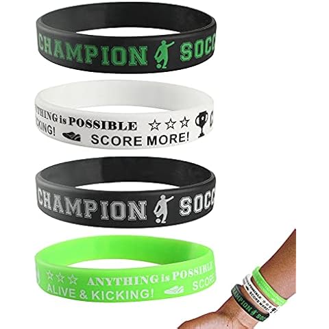 Conjunto de 12 pulseras de silicona Androxeda con diseños inspiradores Cover