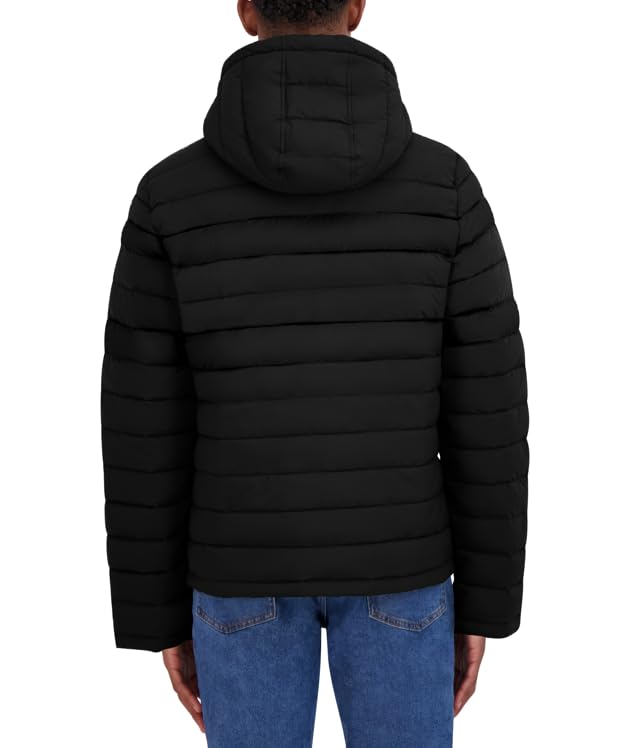 HFX Men's Color Block Water Resistant Hooded Puffer Jacket4