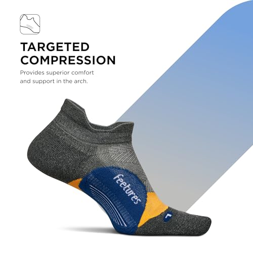 Image of Feetures Elite Light Cushion No Show Tab Sock Wave