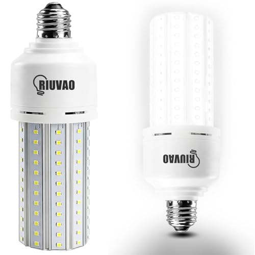 2 Pack LED Corn Light Bulb，600W Equivalent LED Corn Bulb 7500 Lumen 60W Large Area 5000K Daylight White E26/E27 Medium Base for Indoor Outdoor Warehouse Garage Basement Backyard Factoryand Many Area -  YAT Lighting, ACL5003