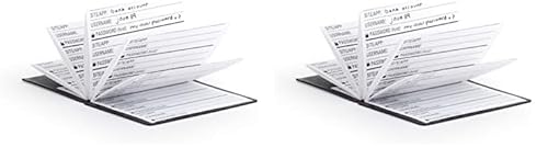Kikkerland Password Keeper (NB01),Red, Wallet sized folding book (Pack of 2)