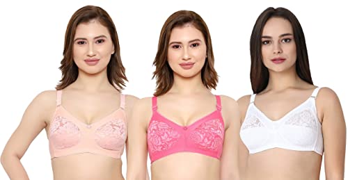 Image of Women Net Non-Padded Wire Free Regular Bra