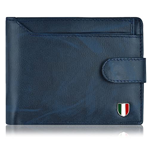GIOVANNY Faux Leather Men's Wallet (Blue-BLUTNSCRD)