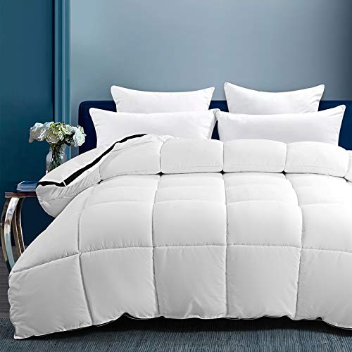 ๐ฅ LANELIFE Goose Down Alternative Comforter Hypoallergenic (California King 96x104 inches), Lightweight Warm Comforter Winter, Soft Fluffy Quilted Bedding Duvet Insert Breathable, White ๐ฅ LANELIFE Goose Down Alternative Comforter Hypoallergenic (California King 96x104 inches), Lightweight Warm Comforter Winter, Soft Fluffy Quilted Bedding Duvet Insert Breathable, White