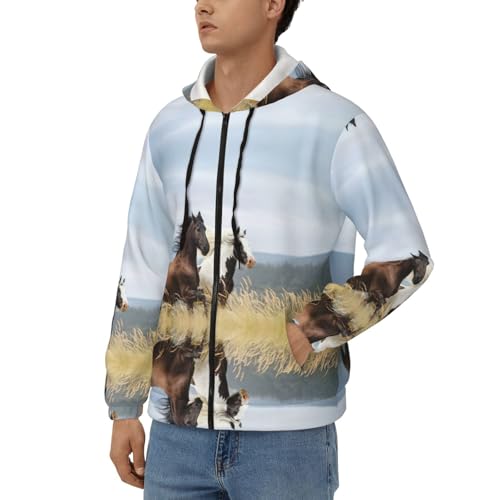 Sweat à capuche zippé homme coupe ample pour éviter de se sentir serré