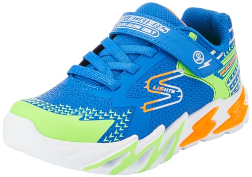 Skechers Unisex-Child Flex-Glow Bolt Sneaker
