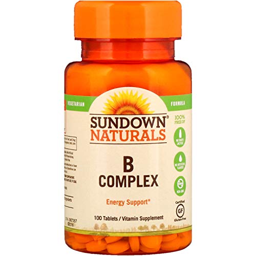 Sundown Naturals B-Complex Energy Support, 100 Tablets each (1 Pack)