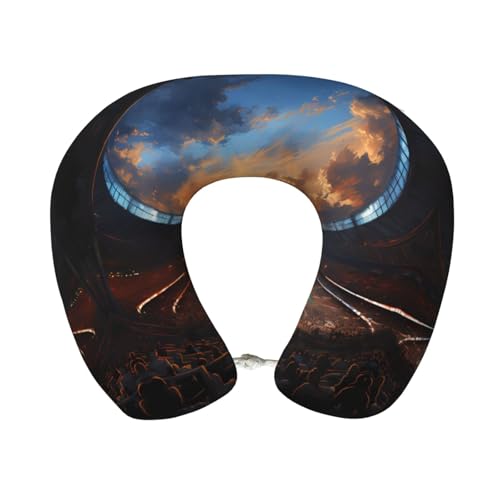 Almohada de espuma viscoelástica cuello en U para viaje