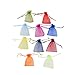 Yarssir 100Pcs Drawstring Organza Gift Bags Jewelry Pouches Mesh Bags Wedding Party Favor Candy Bags(Mixed Color,3.5x4.7inch) (9x12cm, Multicolor)