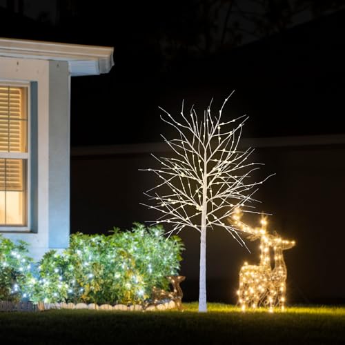 LED Lichterbaum Außen 180 cm 13 CCLIFE LED Lichterbaum 180cm, 200 LEDs Deko mit Memory Funktion, Innen...