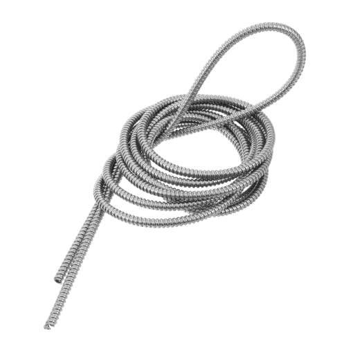 TIDTALEO Tubo Flexible de Acero Inoxidable para Cables, Resistente a Tracción y Presión, 3 Metros, Adecuado para Gestión de Cables en Garajes