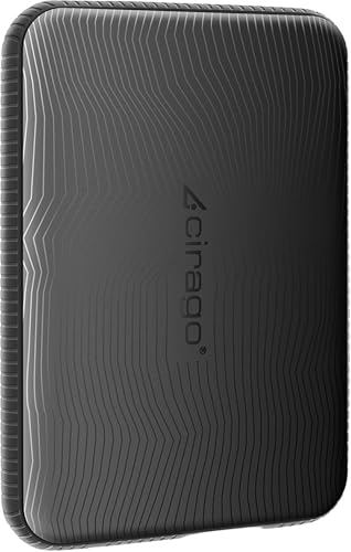 Cirago �O�t��HDD �|�[�^�u���n�[�h�f�B�X�N 120GB �X�����^�C�v USB3.0 �e���r�^��/PC/Mac/PS4/XBox�Ή� �ϏՌ����o�[�t (Black)