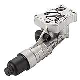 BLCYANUE Engine Oil Cooler Filter Housing Silver Compatile with Mercedes Benz M271 W204 C250 R172 SLK250 2012 2013 2014 2015