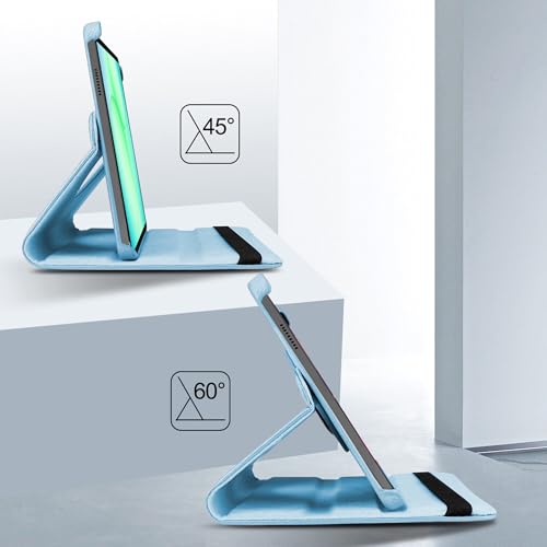 Image of TGK 360 Rotatable Smart Flip Cover for Samsung Galaxy Tab A11 8.7 Inch Case 2025 / Galaxy Tab A9 8.7 Inch 2023 (Sky Blue)